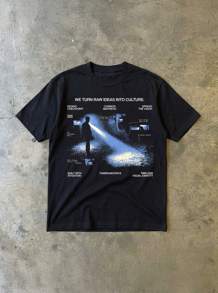 light navy tee