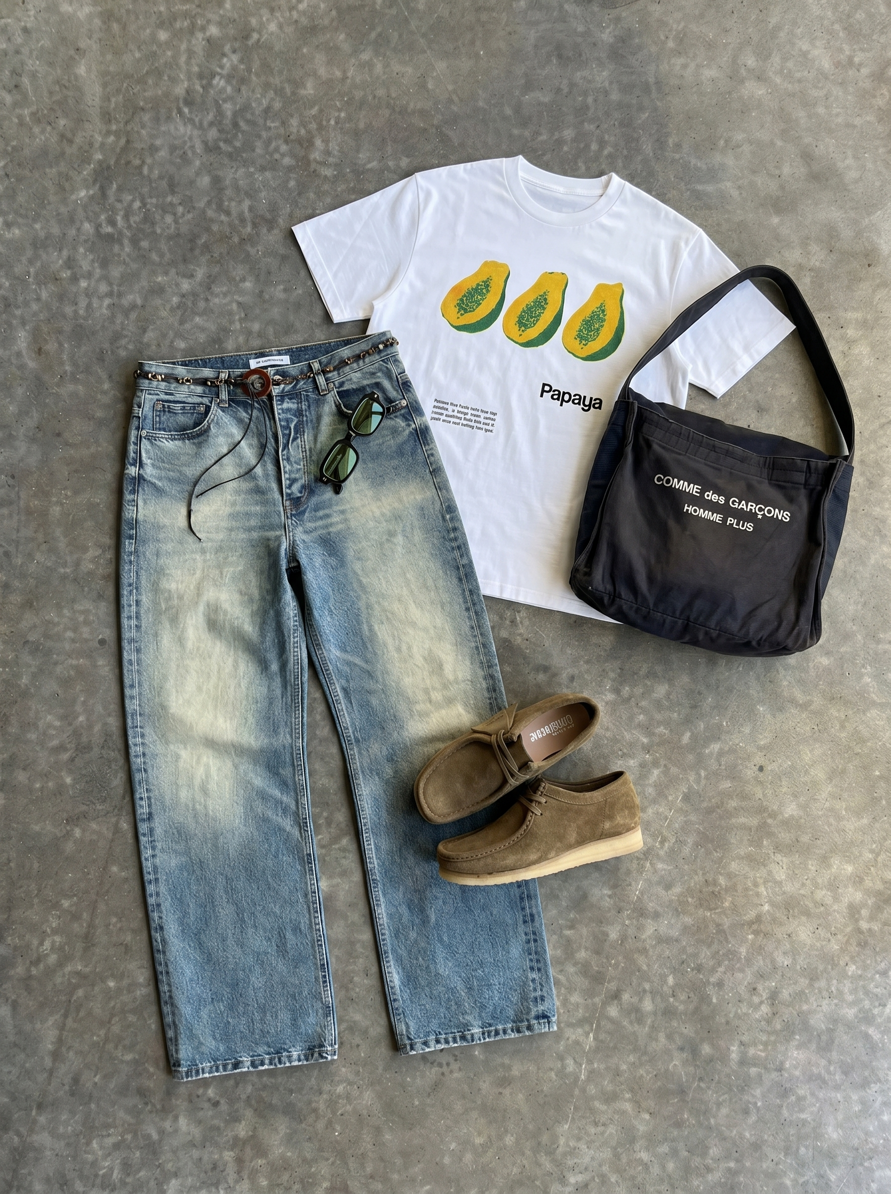 tripple papaya tee