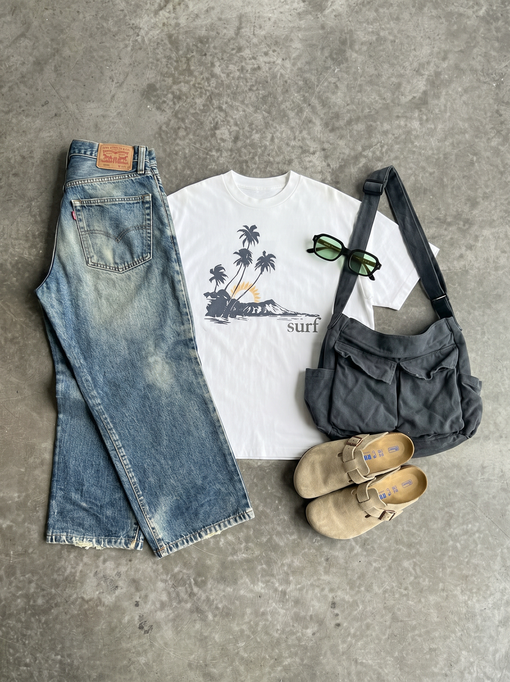 sunset tee