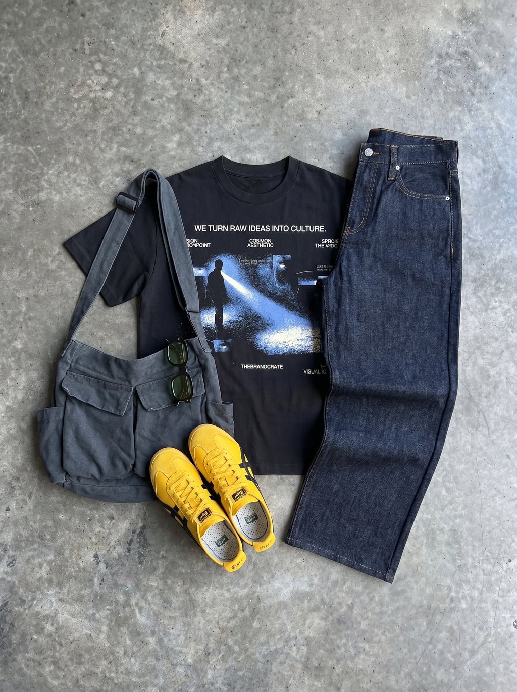 light navy tee