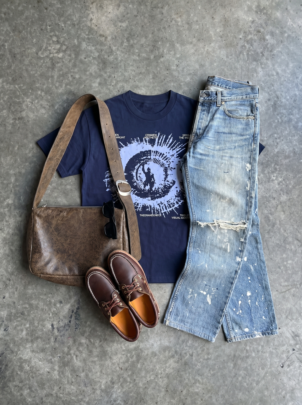 explosion navy tee