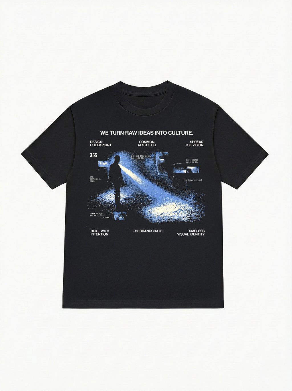 light navy tee